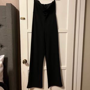 Black strapless pant suit size M